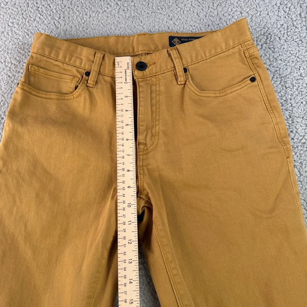 Roark Jeans Mens 30x32 Mustard Yellow HWY 133 Standard Slim Fit Stretch Denim